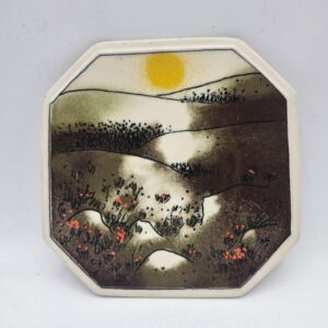 Kesäyön aurinko seinälaatta HLS