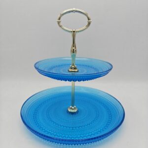 Iittala Kastehelmi kerrostarjotin turkoosi